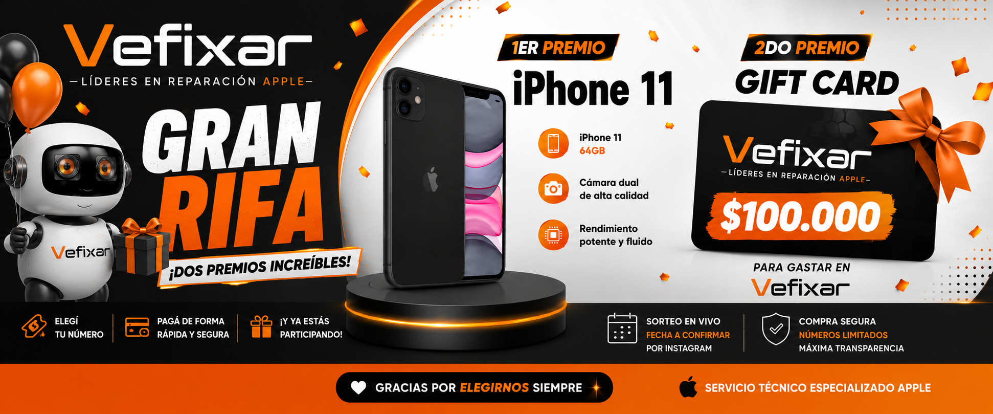 Gran rifa de iPhone 11 con accesorios completos🎁