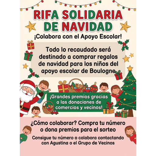 Navidad Solidaria Apoyo escolar Boulogne