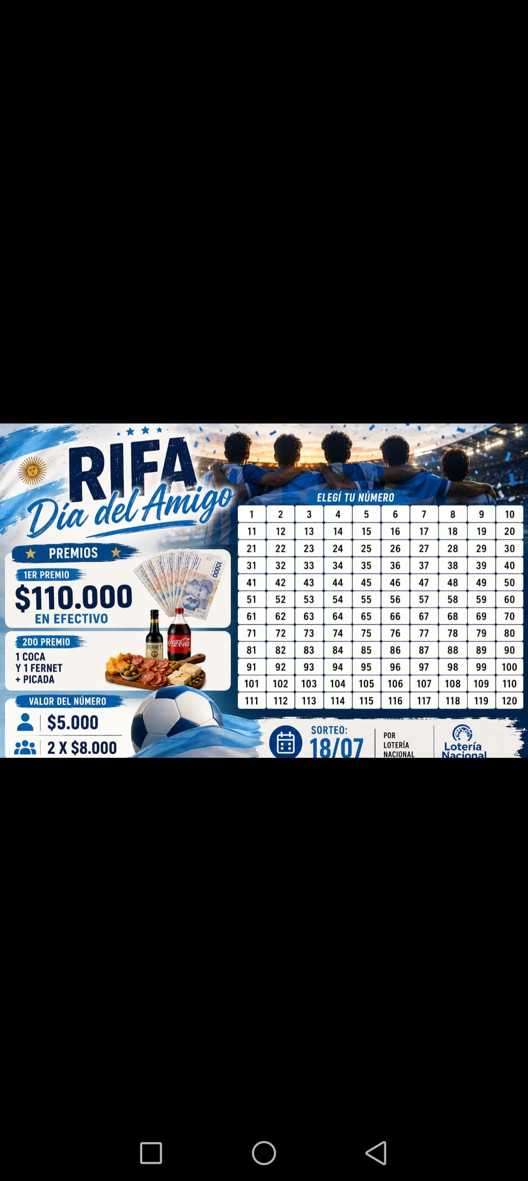 Rifa del día del amigo