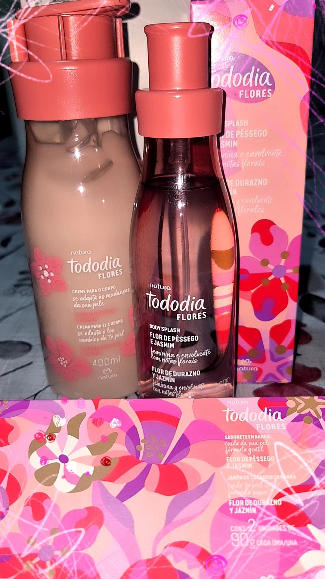 Kit TODODIA (Hidratante + Body Splash + 2 jabones