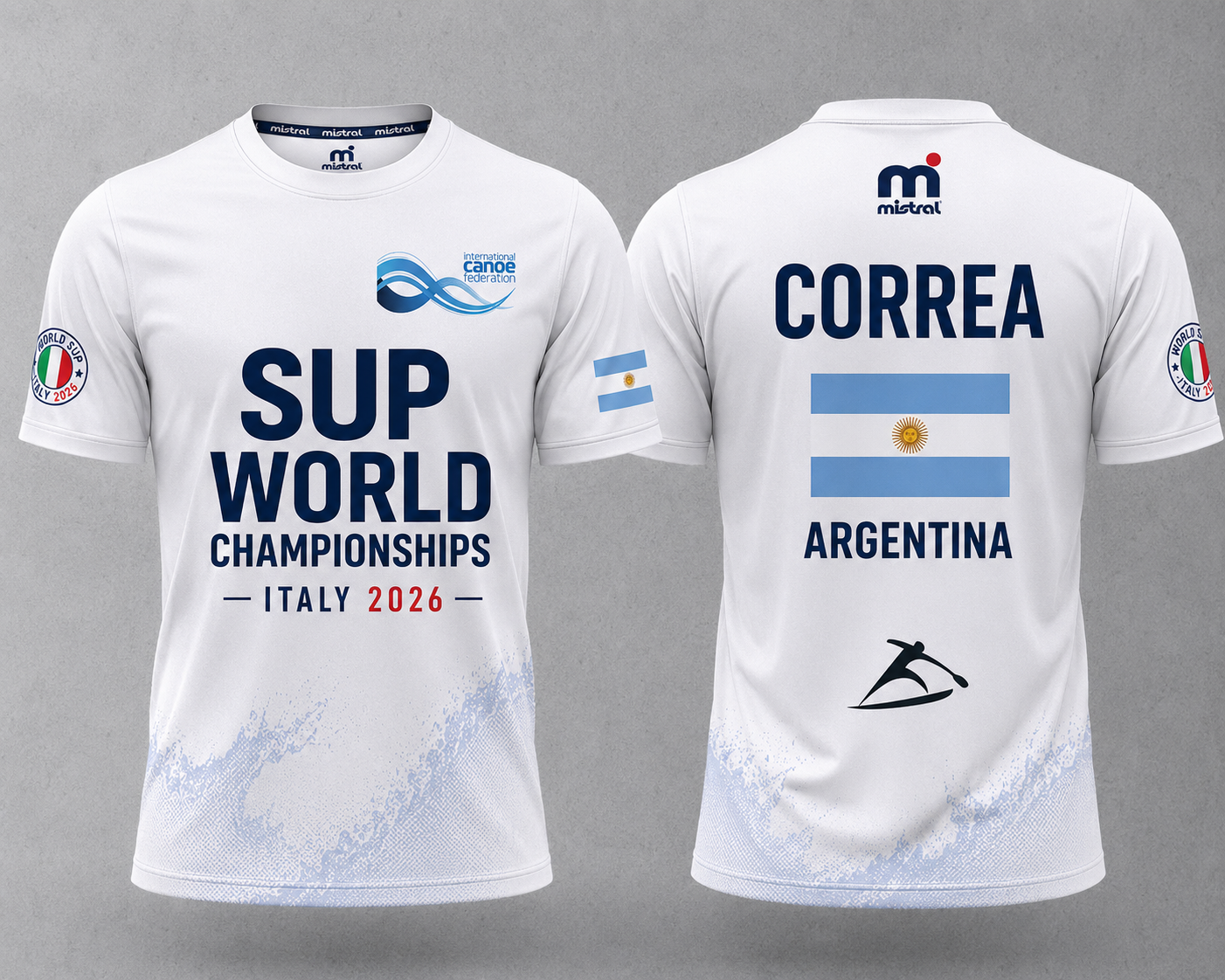Remera del evento firmada
