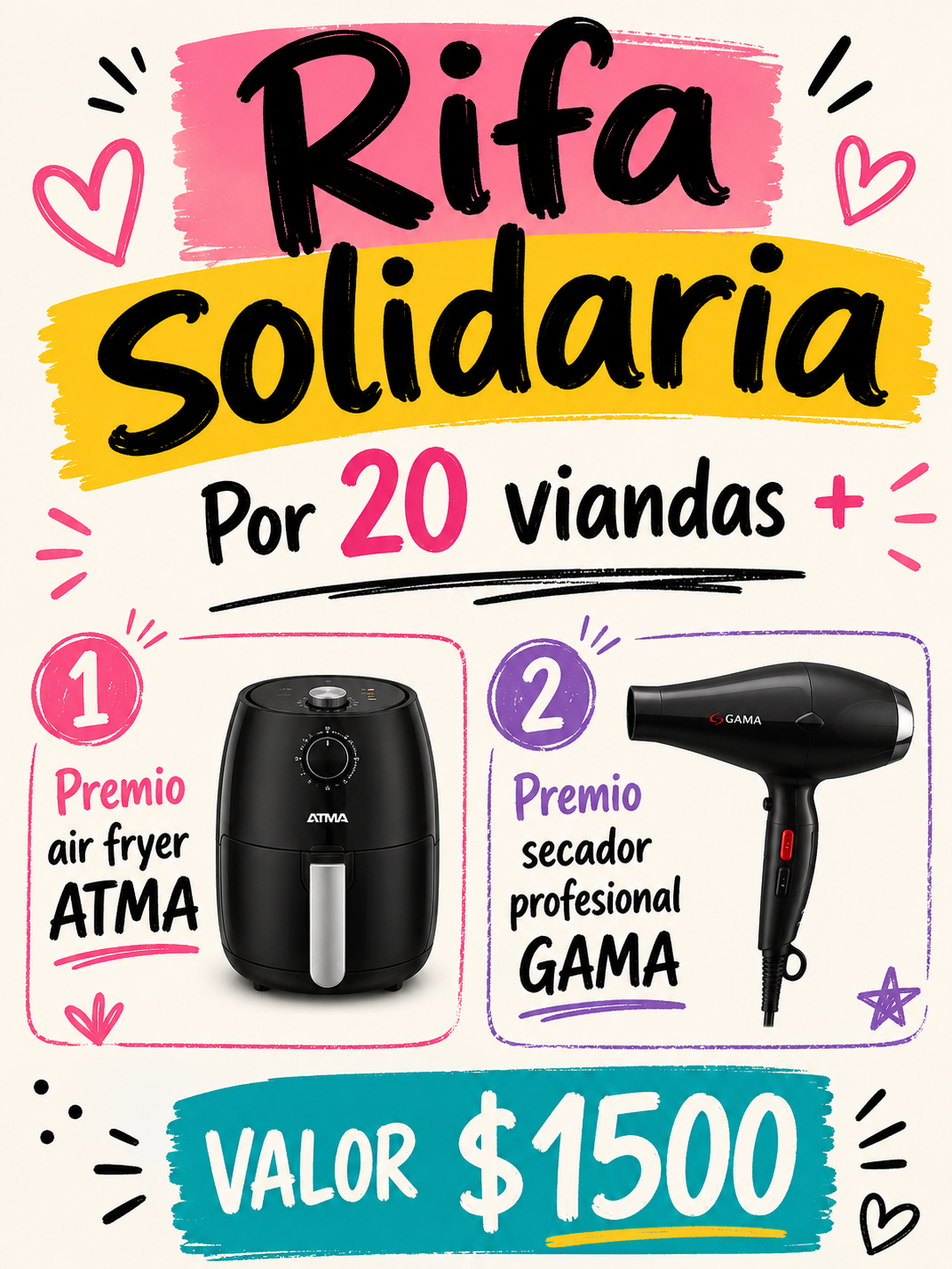 20 viandas+ . Panza llena corazón contento