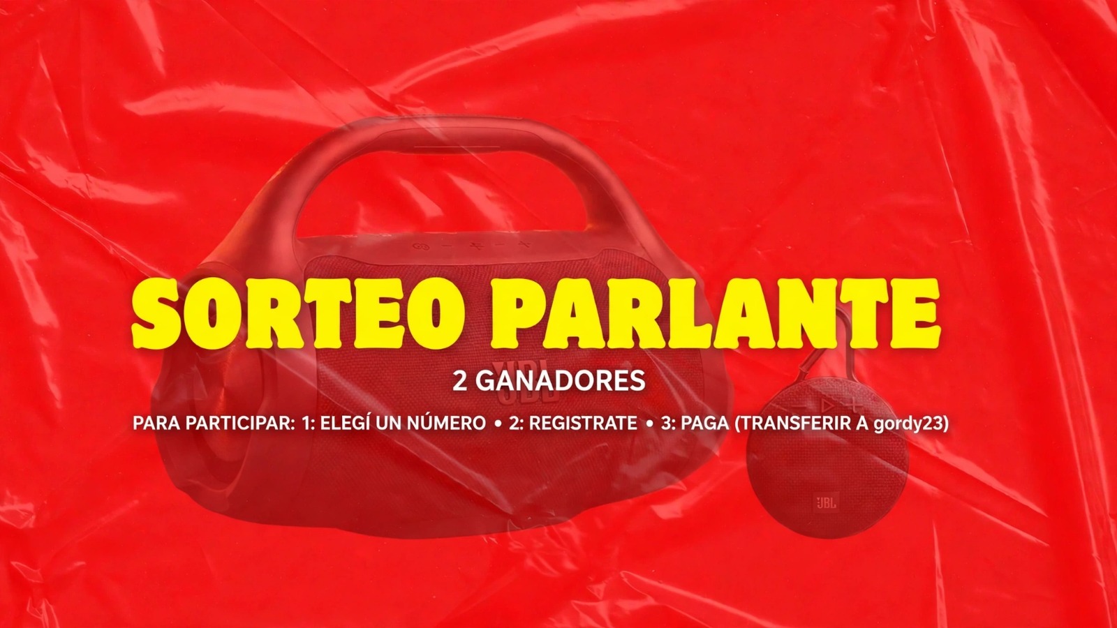 ¡SORTEO DE PARLANTES!🎰🎉