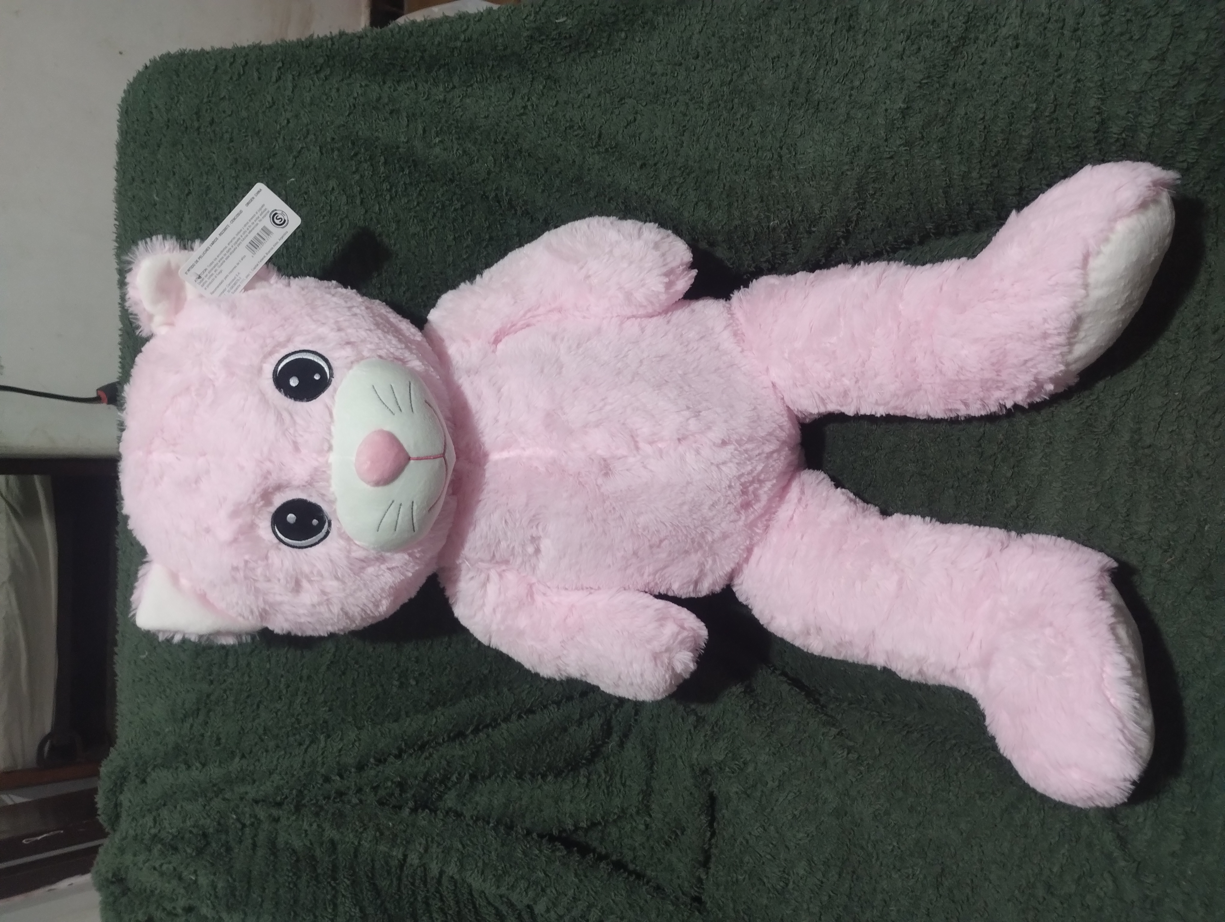Peluche gigante gatito rosado