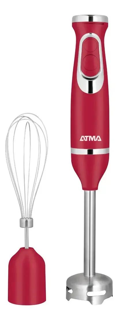 Licuadora Atma de mano color rojo T8527 con batidor 600W