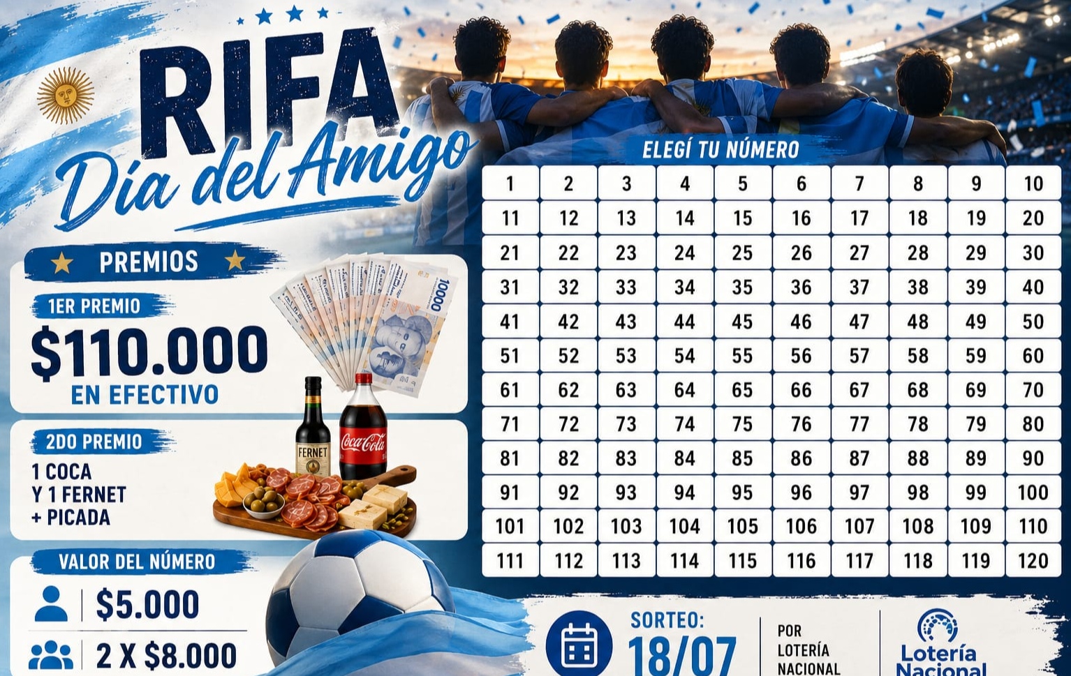 Rifa del día del amigo