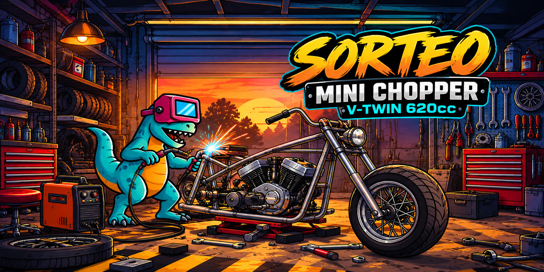 Sorteo Mini Chopper V-Twin 620cc — Keegan Garage